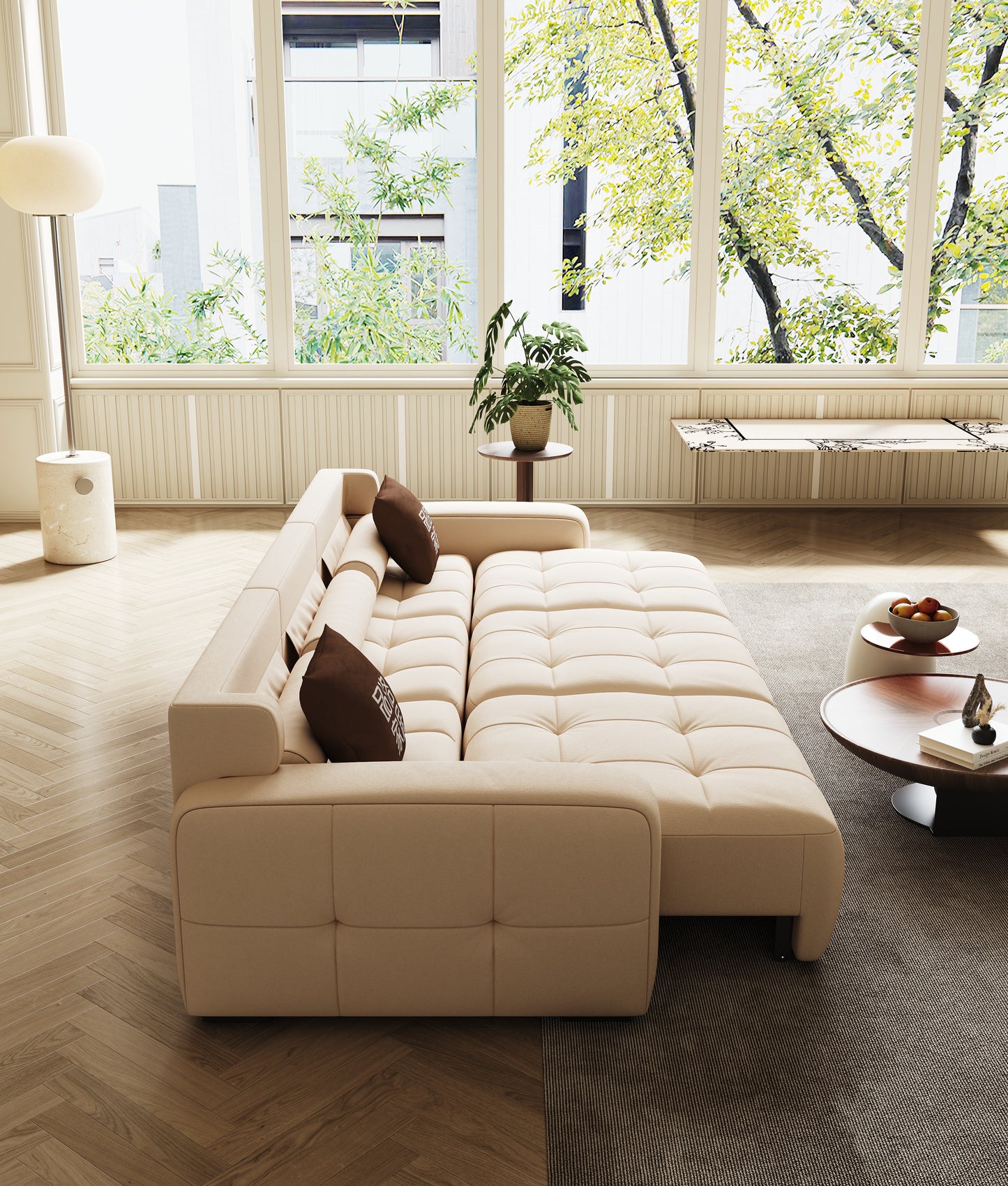 Mars Extendable Sofa Bed with Reclining Backrests