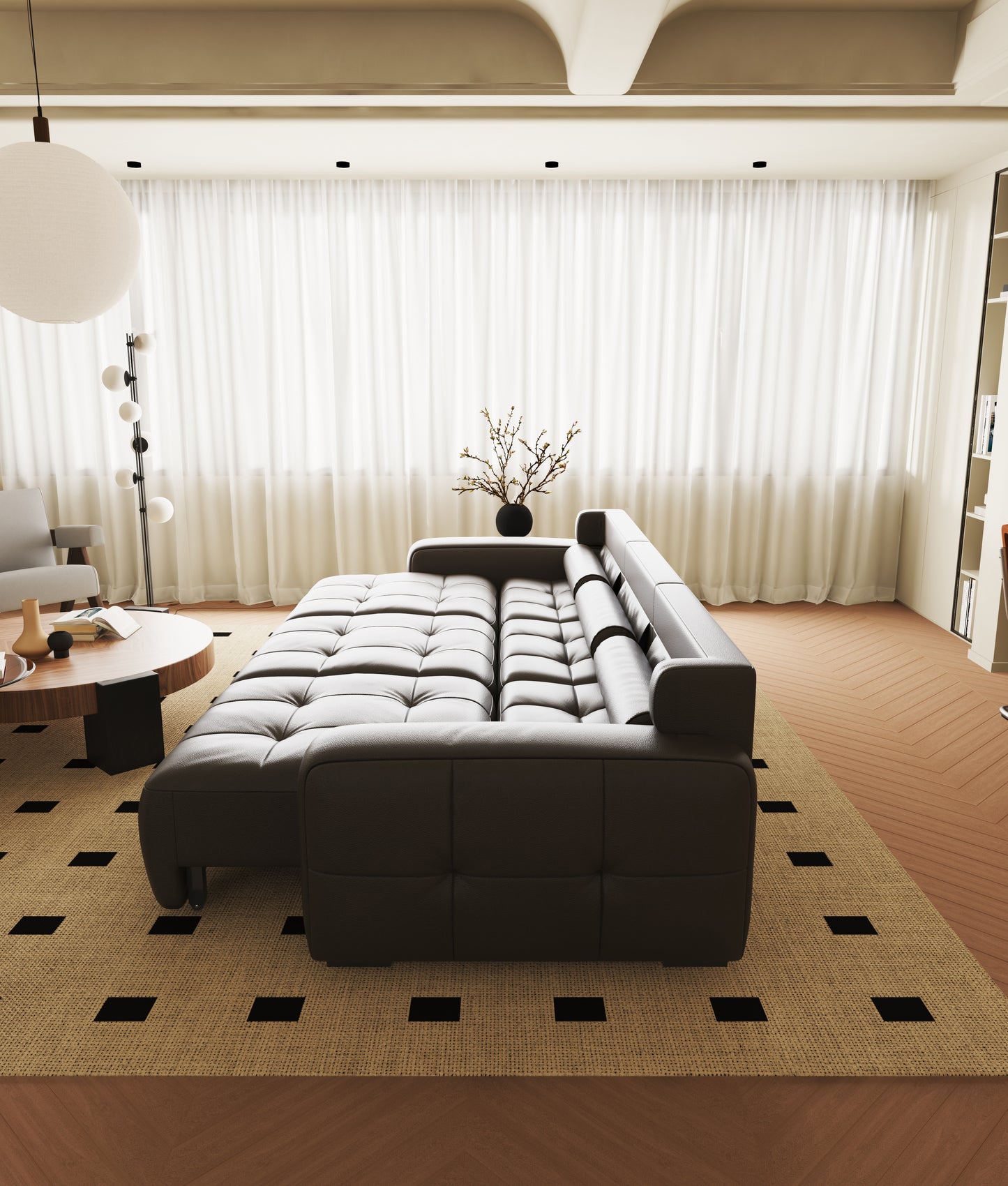 Mars Extendable Sofa Bed with Reclining Backrests