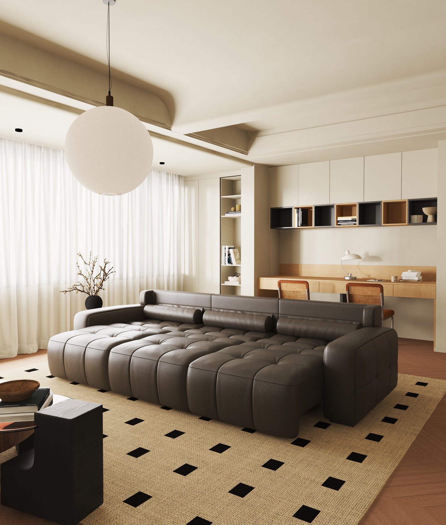 Mars Extendable Sofa Bed with Reclining Backrests