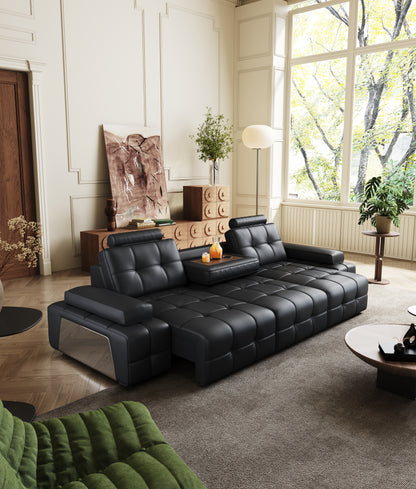 Venus Extendable Sofa Bed with Cup Holders and Adjustable Armrests