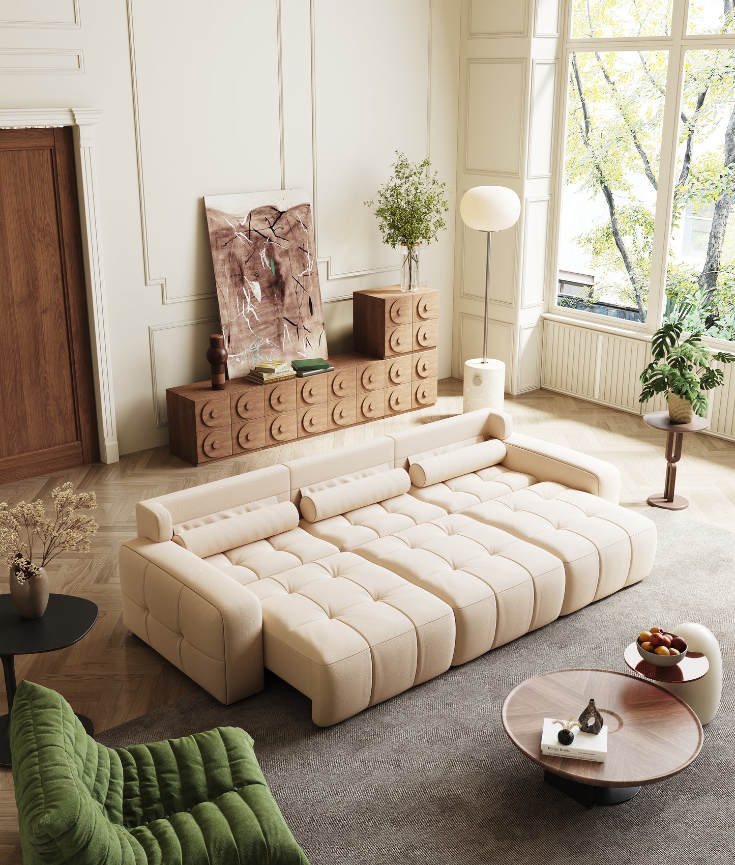 Mars Extendable Sofa Bed with Reclining Backrests