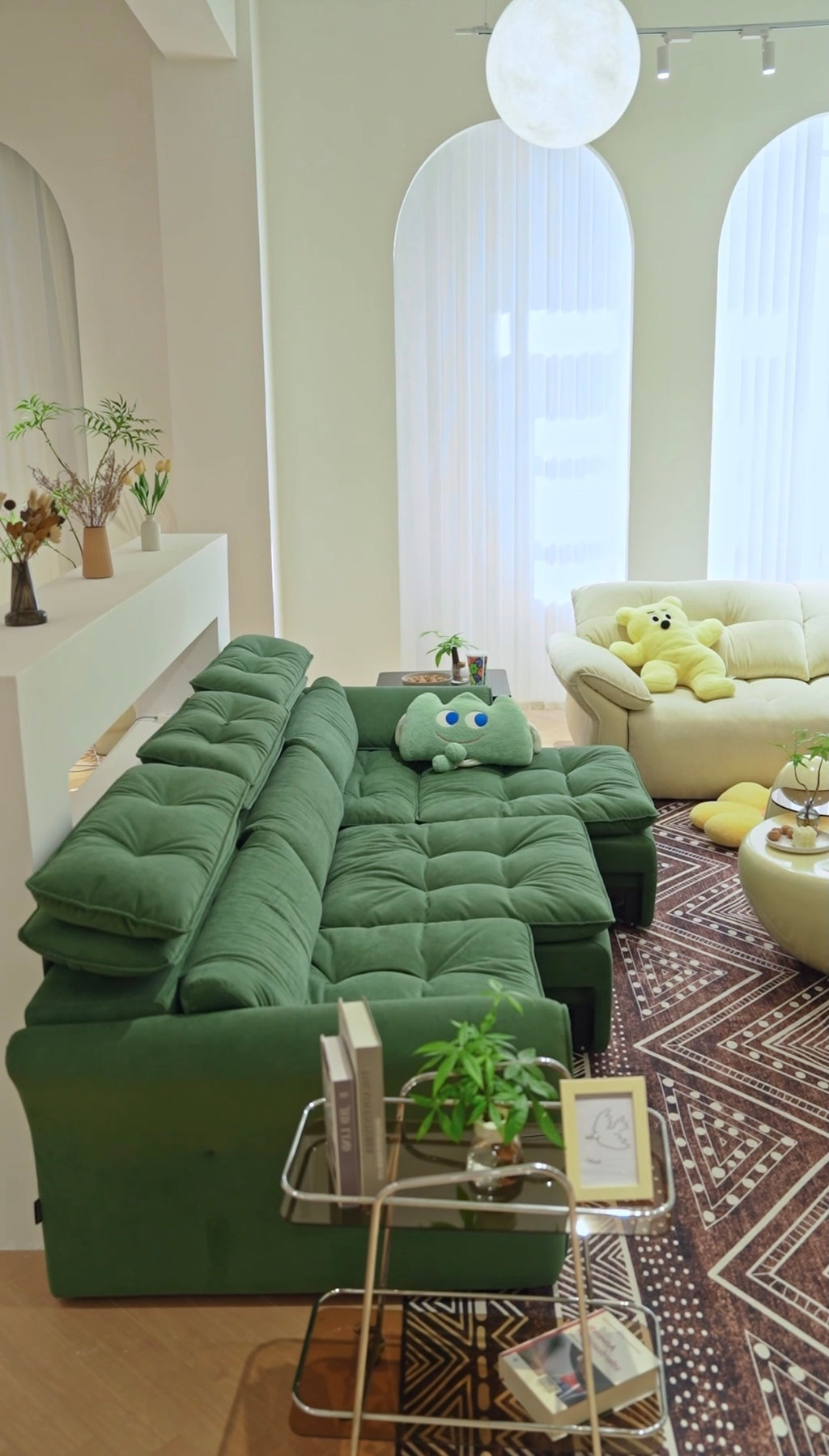 Benjamin in Green Microfiber