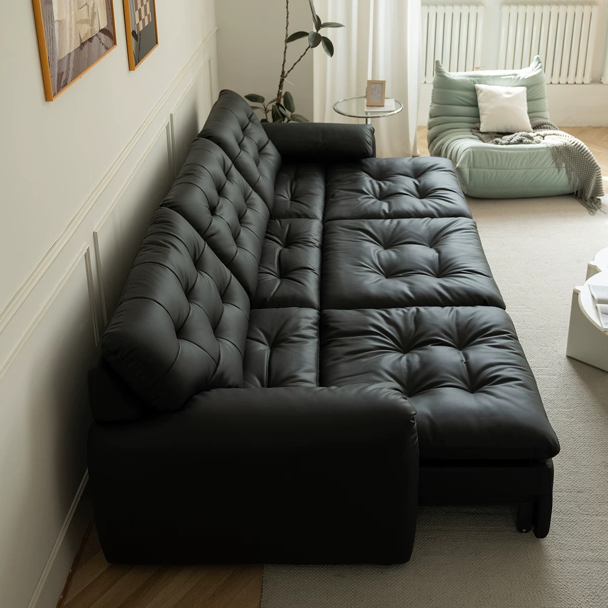 Tiffany Extendable Sofa in Eco Genuine Leather
