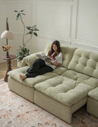 Tiffany Extendable Sofa in Chenille