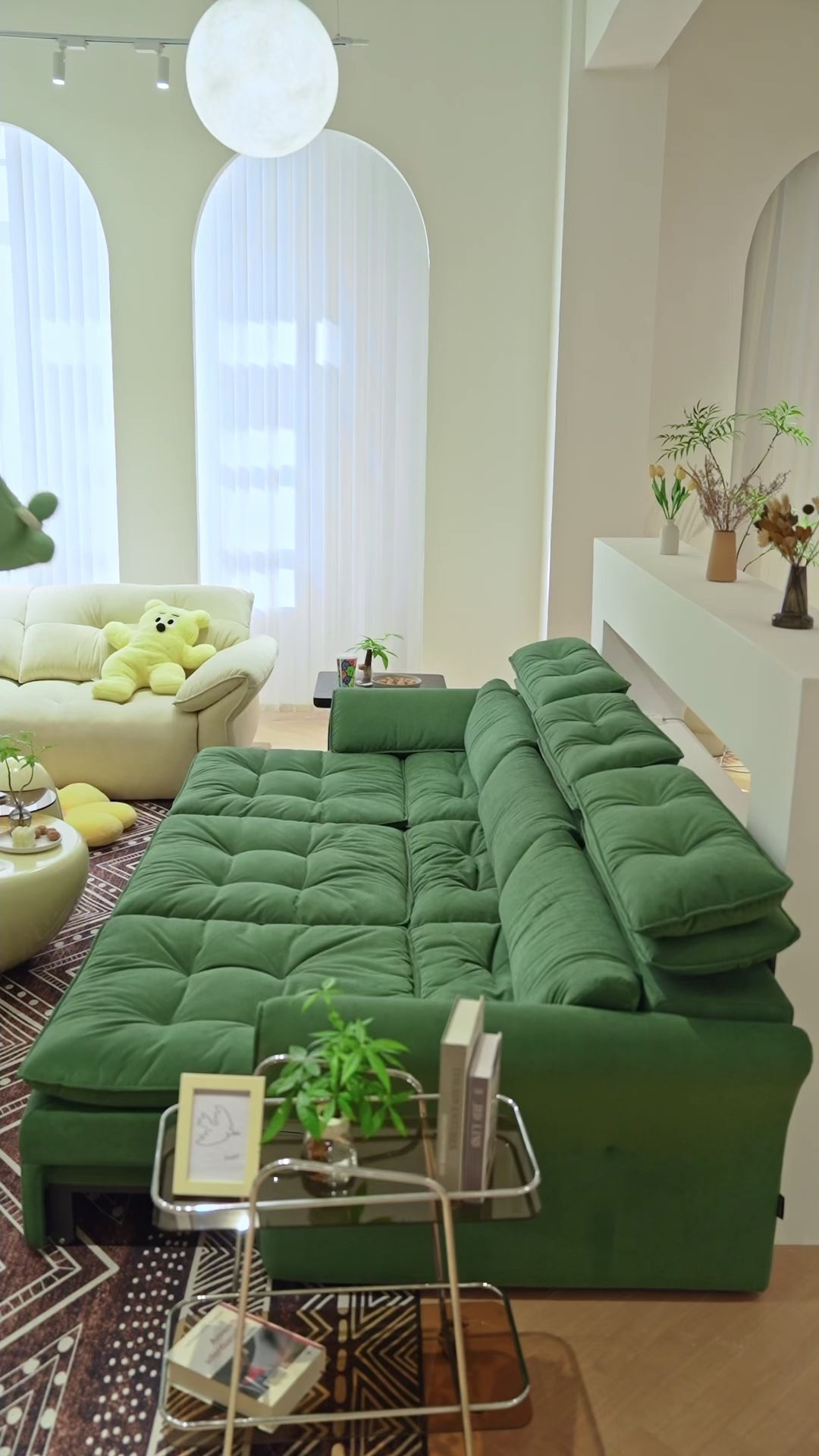 Benjamin in Green Microfiber